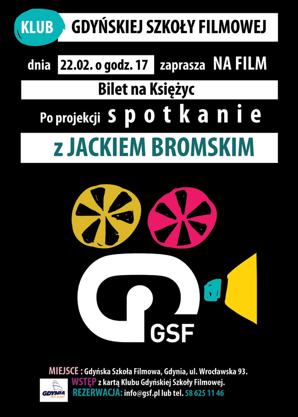 Bilet na księżyc 22 lutego w Klubie Gdyńskiej Szkoły Filmowej